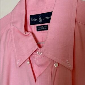 Ralph Lauren Men's Pink Button Down Shirt